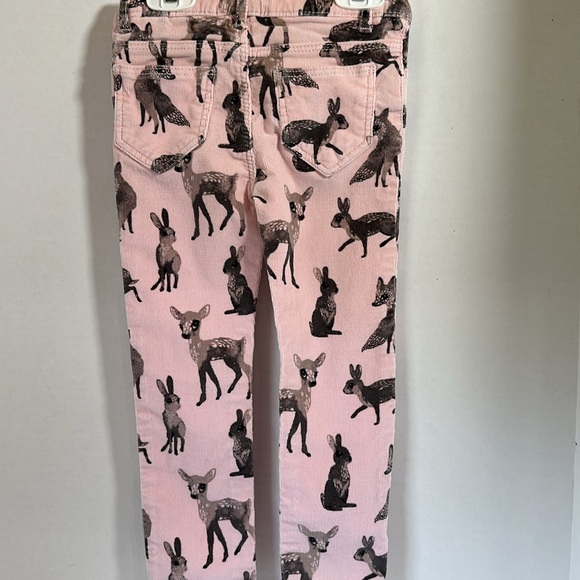 H& m woodland creatures print pink corduroys size 2/3t - Picture 3 of 5